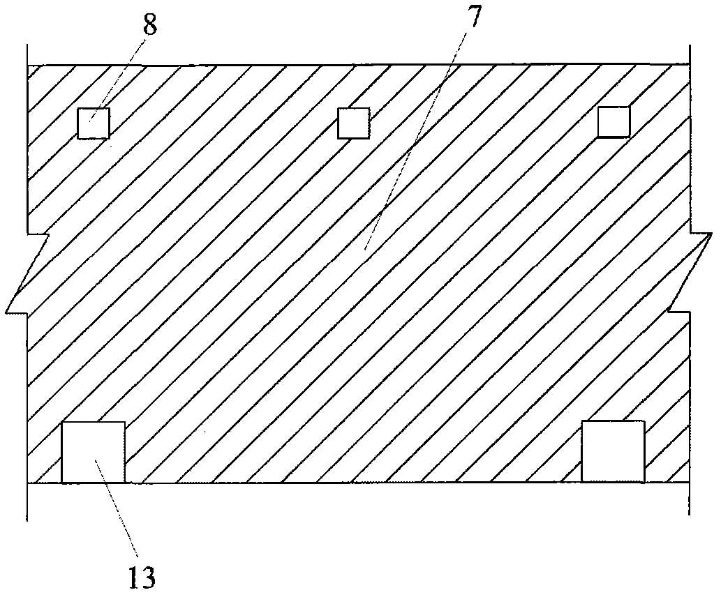 Landscape-type composite artificial wetland treatment device for eutrophication water body and application thereof