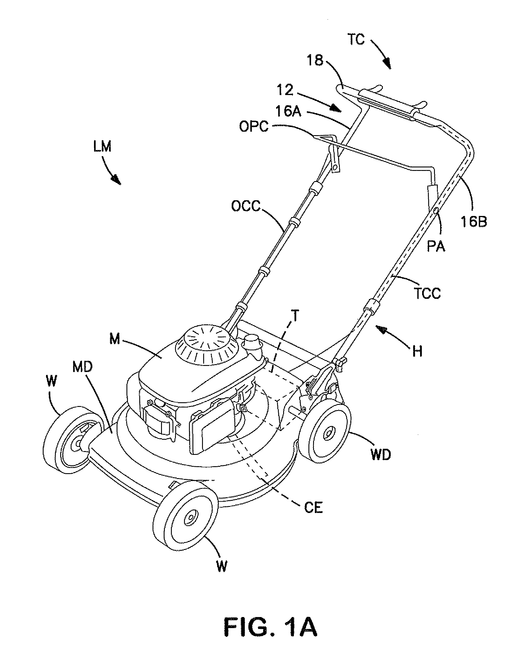 Variable speed transmission twist-grip throttle control apparatuses and methods for self-propelled mowing machine