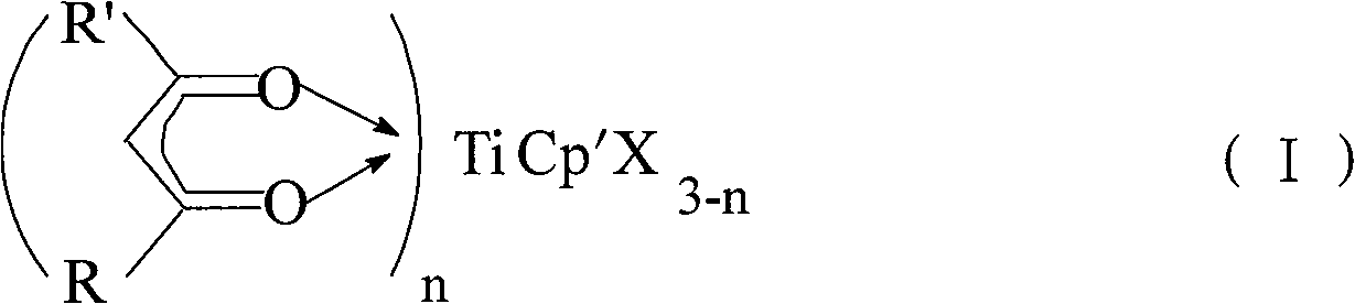 Preparation method of polyvinyl catalyst of loading semi-metallocene