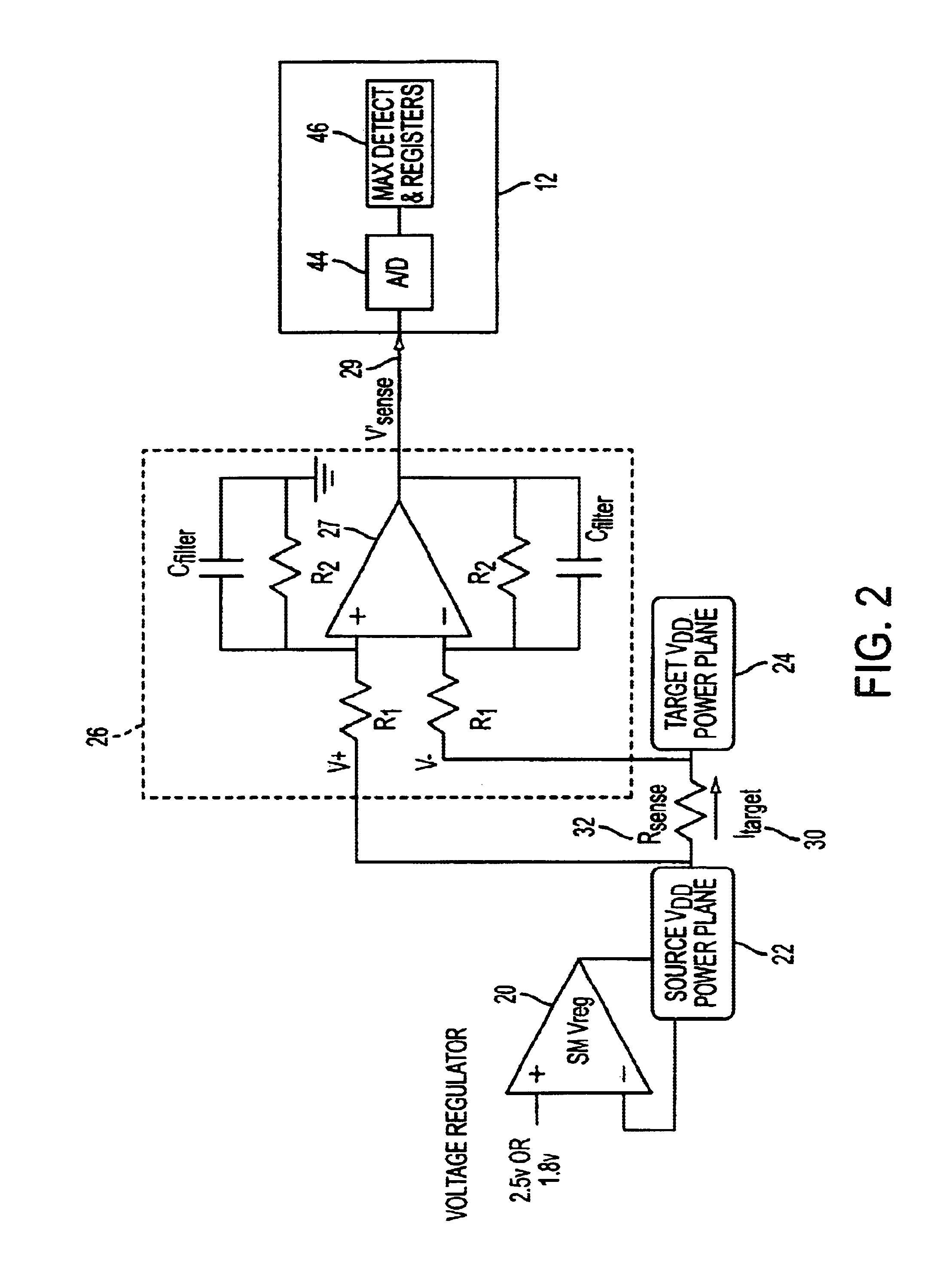 Memory system that measures power consumption