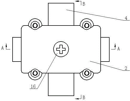 Coaxial cable branching socket