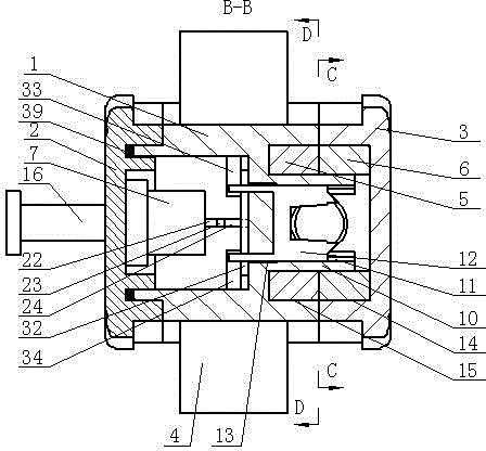 Coaxial cable branching socket