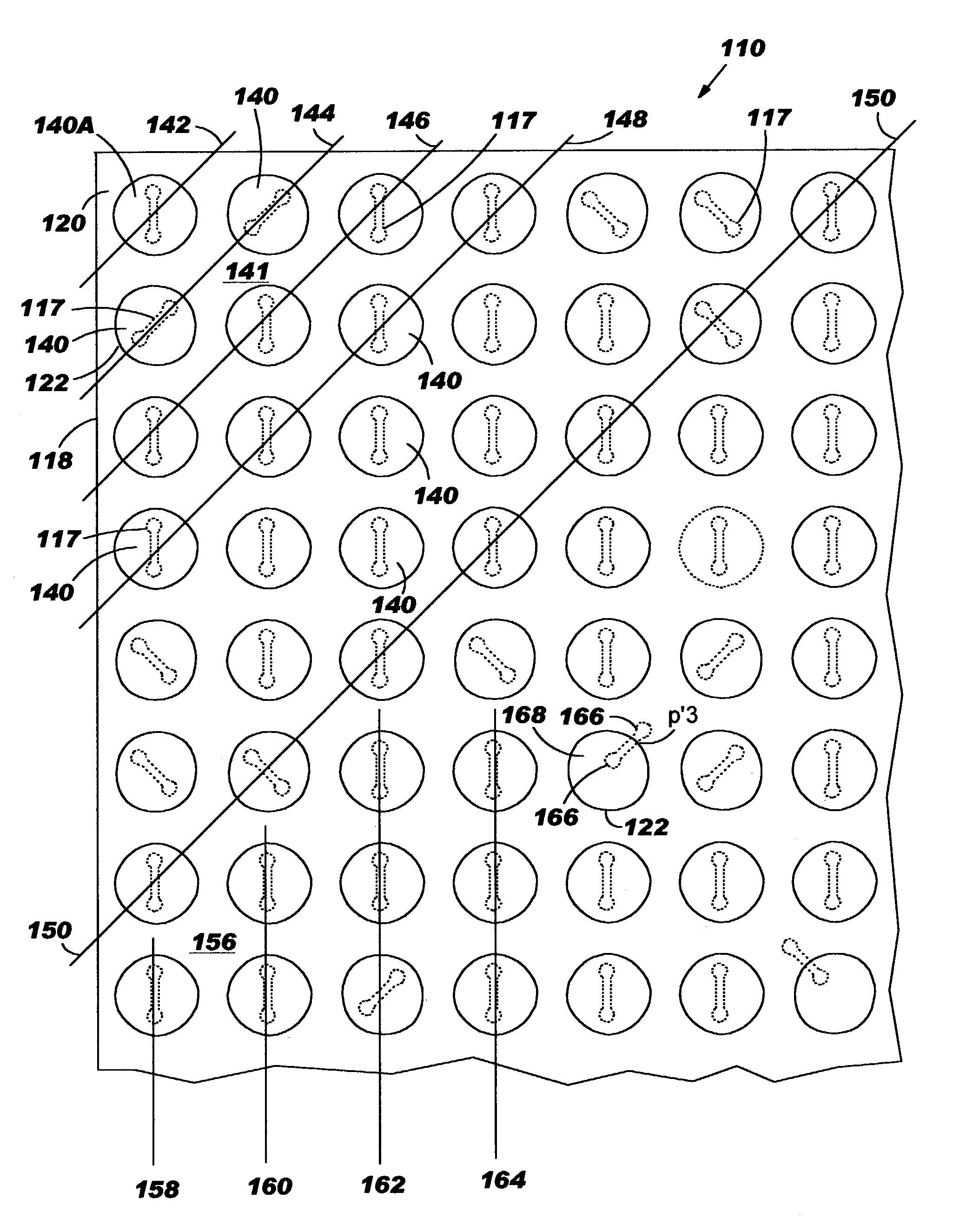 Electronic package with optimized circuitization pattern