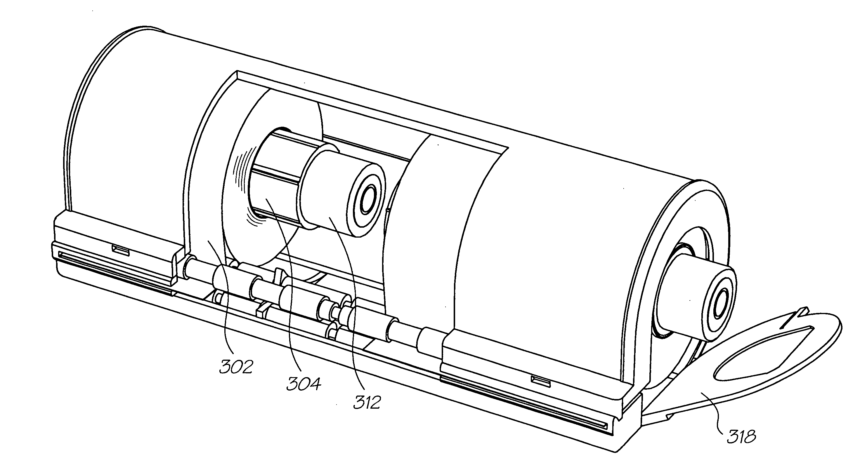 Print media cartridge incorporating a power supply
