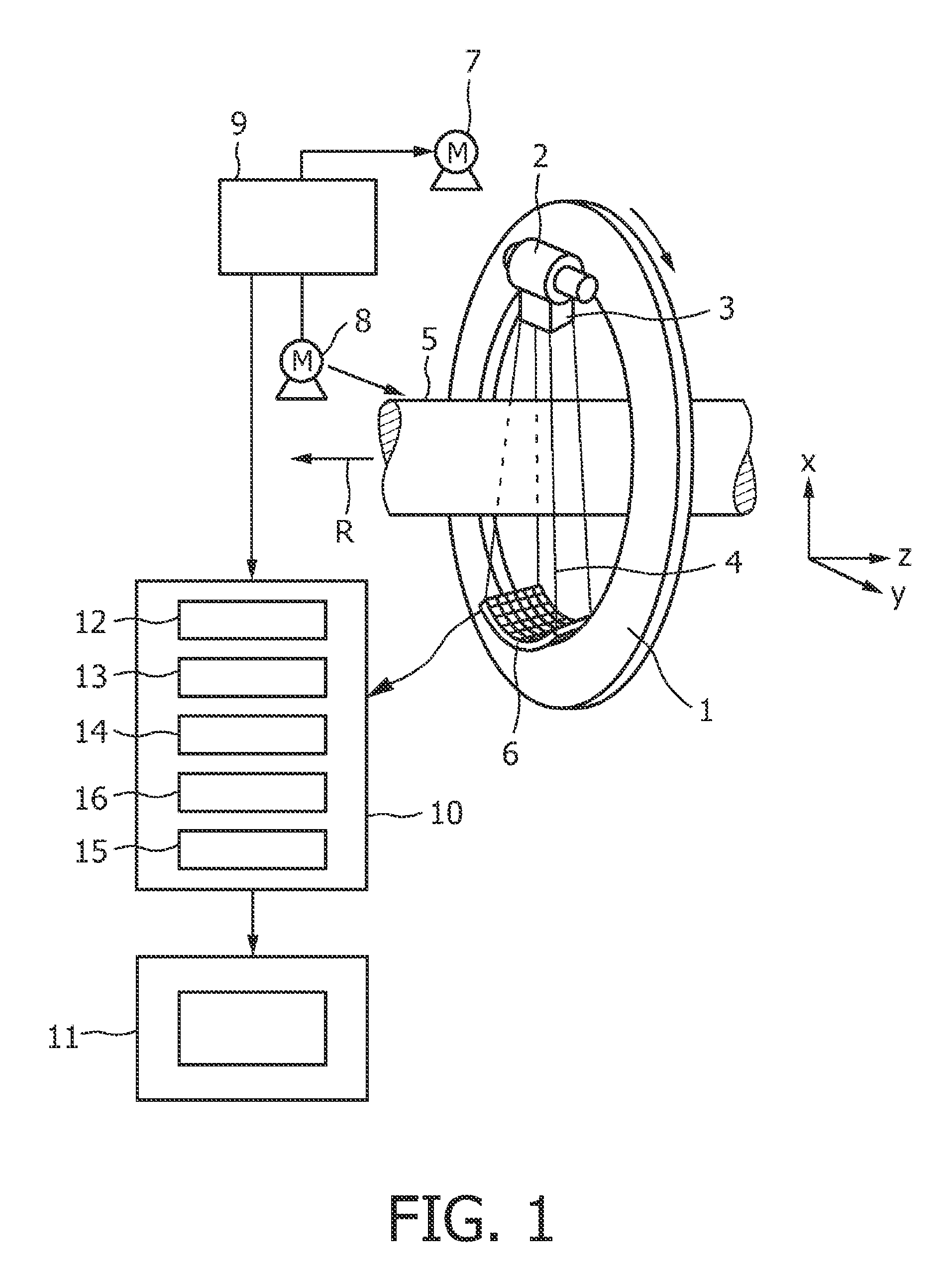 Imaging apparatus for generating an image of a region of interest