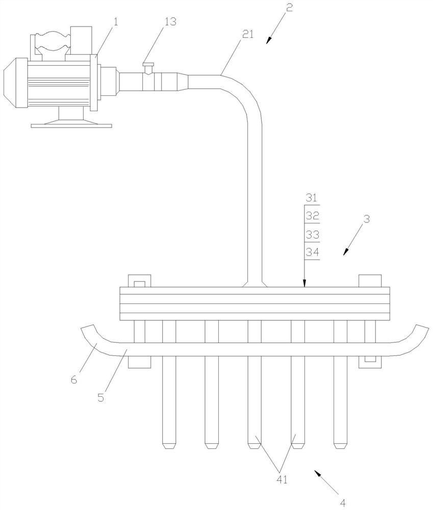 A vibrator with easy-to-control depth and range of action