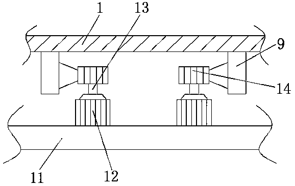 Movable treatment frame used for nursing in ophthalmology department