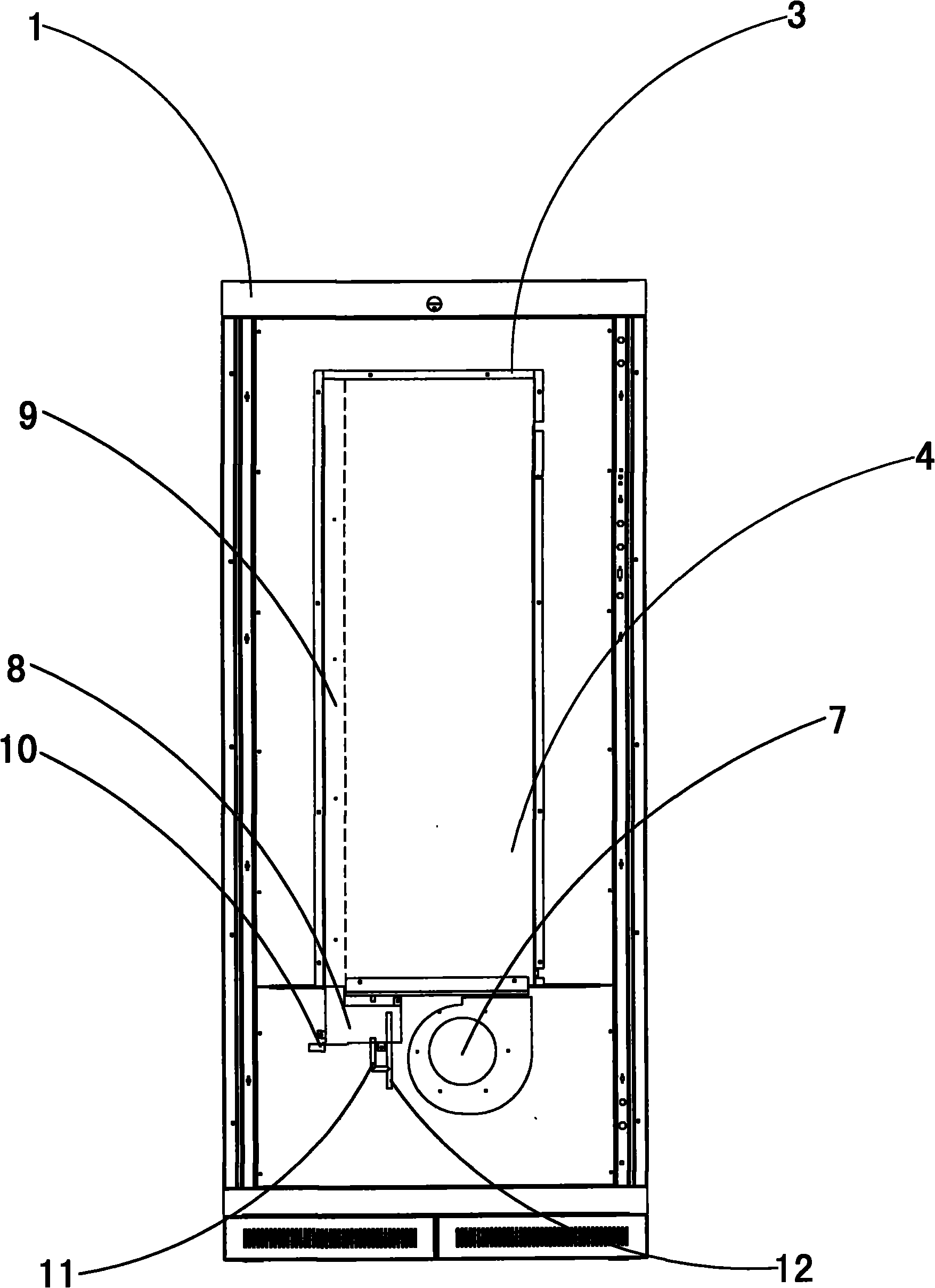 Constant temperature system for cabinet