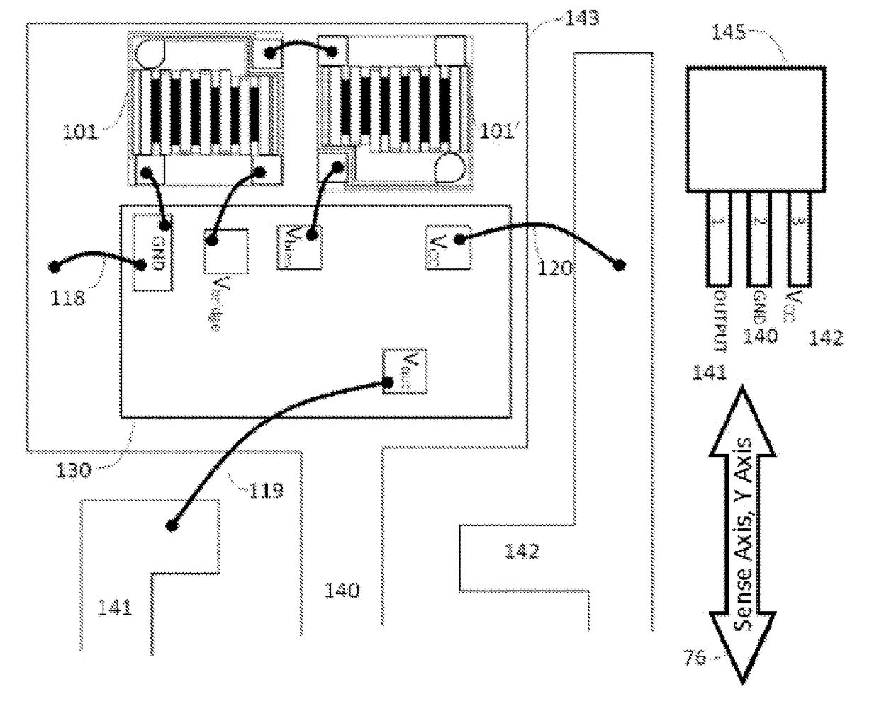 Push-pull flipped-die half-bridge magnetoresistive switch