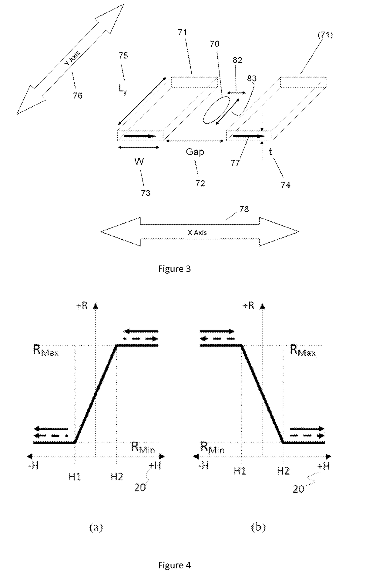 Push-pull flipped-die half-bridge magnetoresistive switch