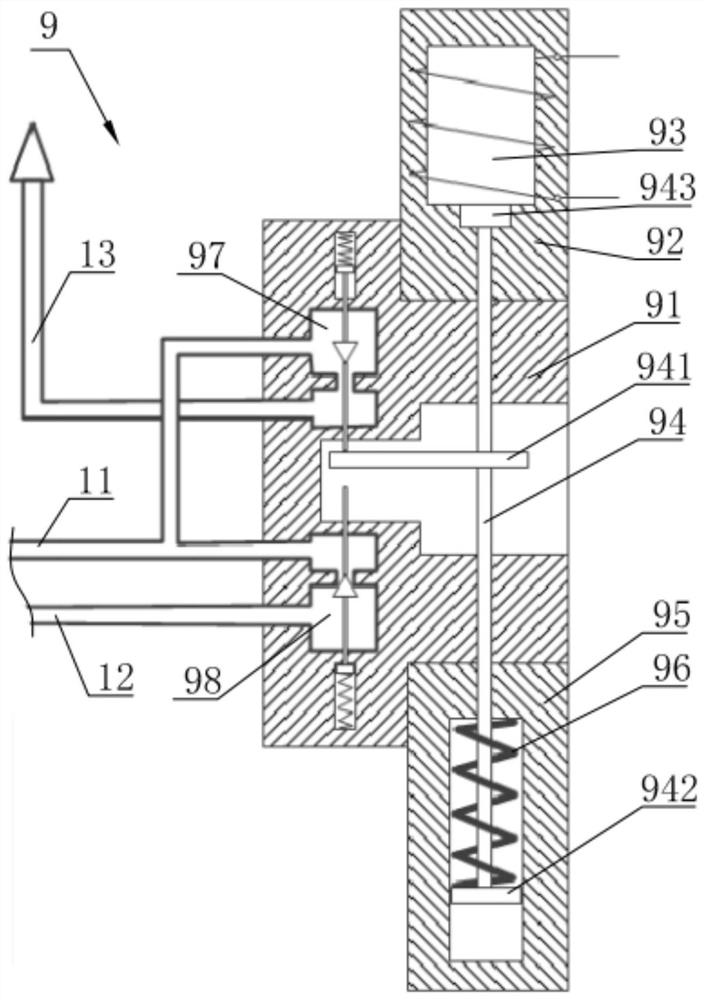 Self-operated ship side valve with power-off protection function and use method thereof