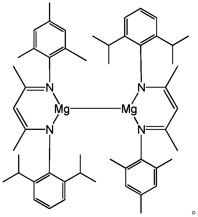 A kind of unsymmetrical β-diimine monovalent magnesium complex and its preparation method and application in nitrile hydroboration