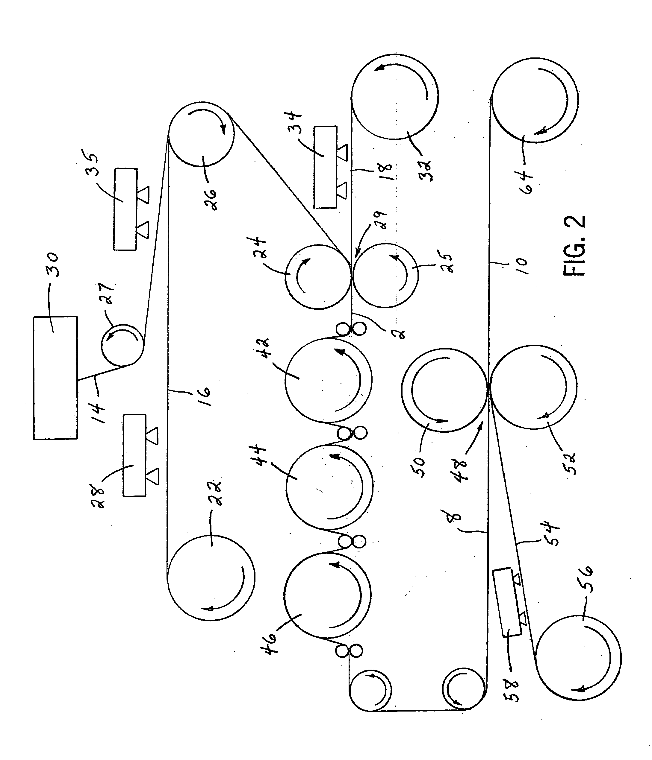Method of making an elastic laminate using direct contact thermal rolls for controlling web contraction