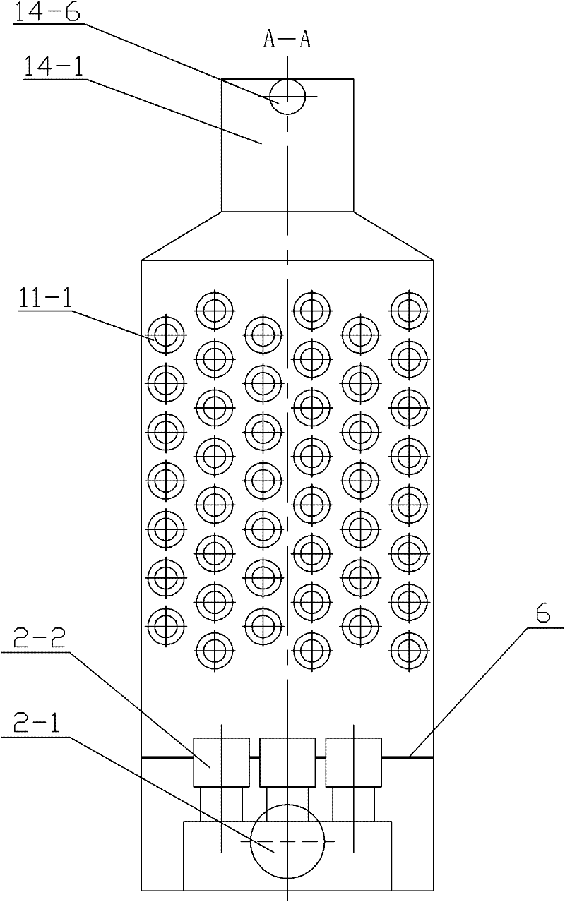 Methane-burning heating boiler