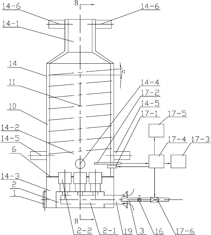 Methane-burning heating boiler