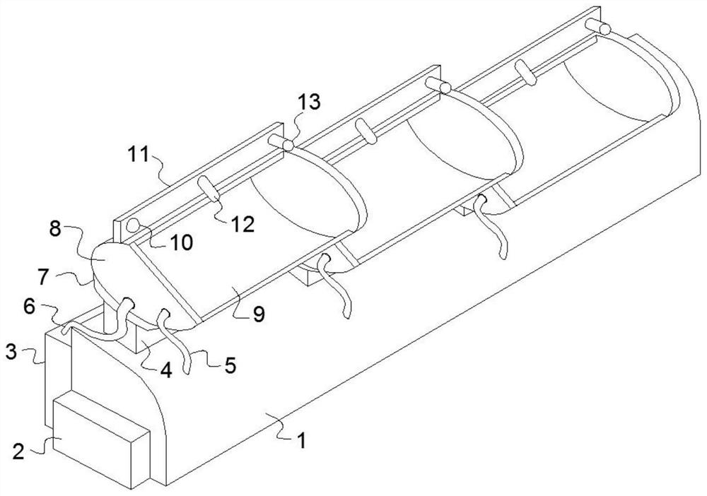 An intelligent drinking water device for raising livestock and goats