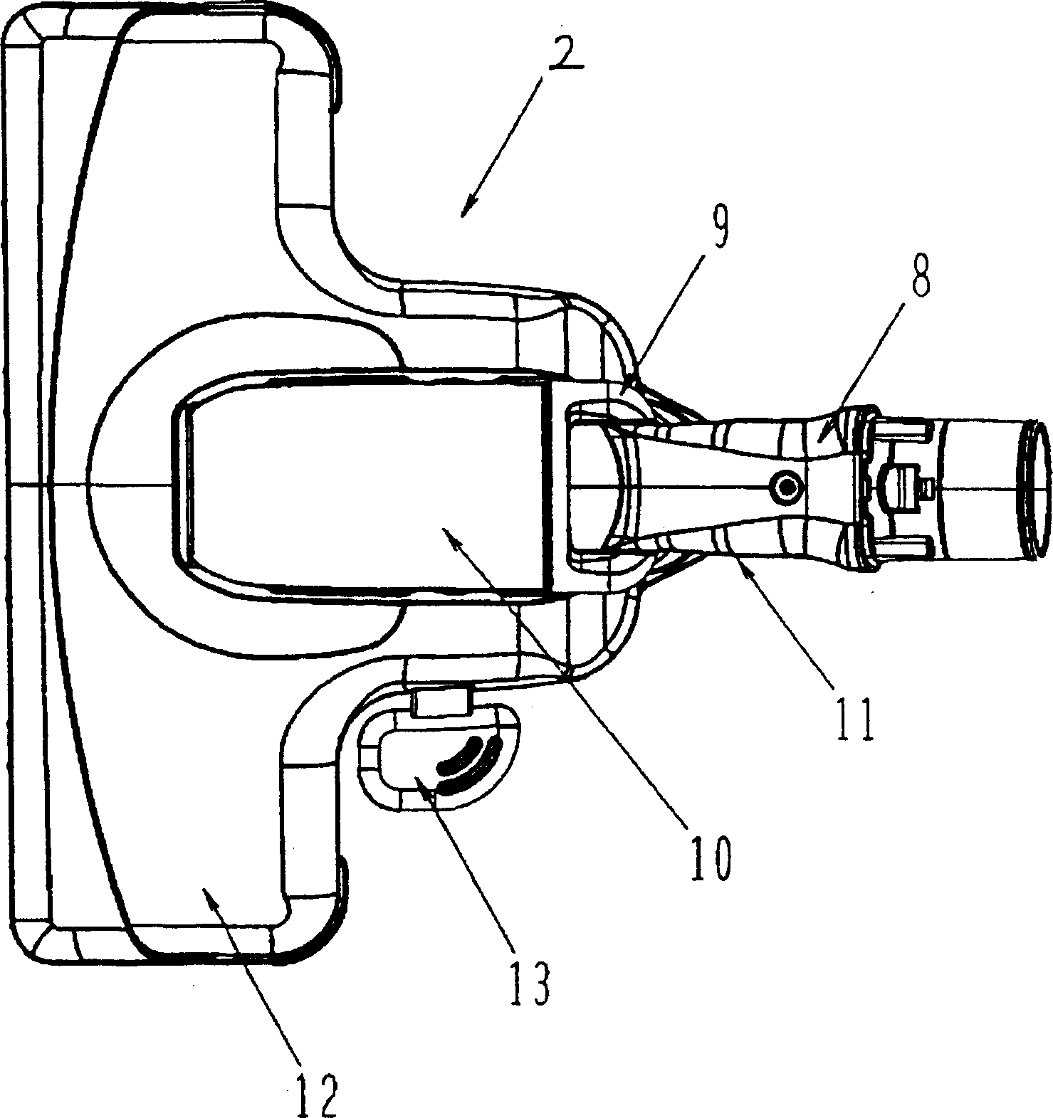 Electric vacuum cleaner head and electric vacuum cleaner using same
