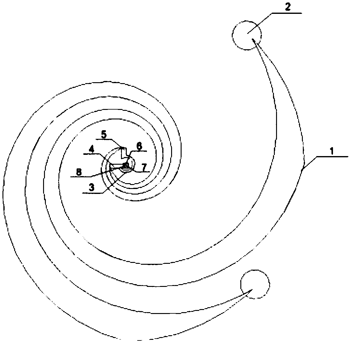 All-metal four-arm equal-angle spiral circularly-polarized antenna