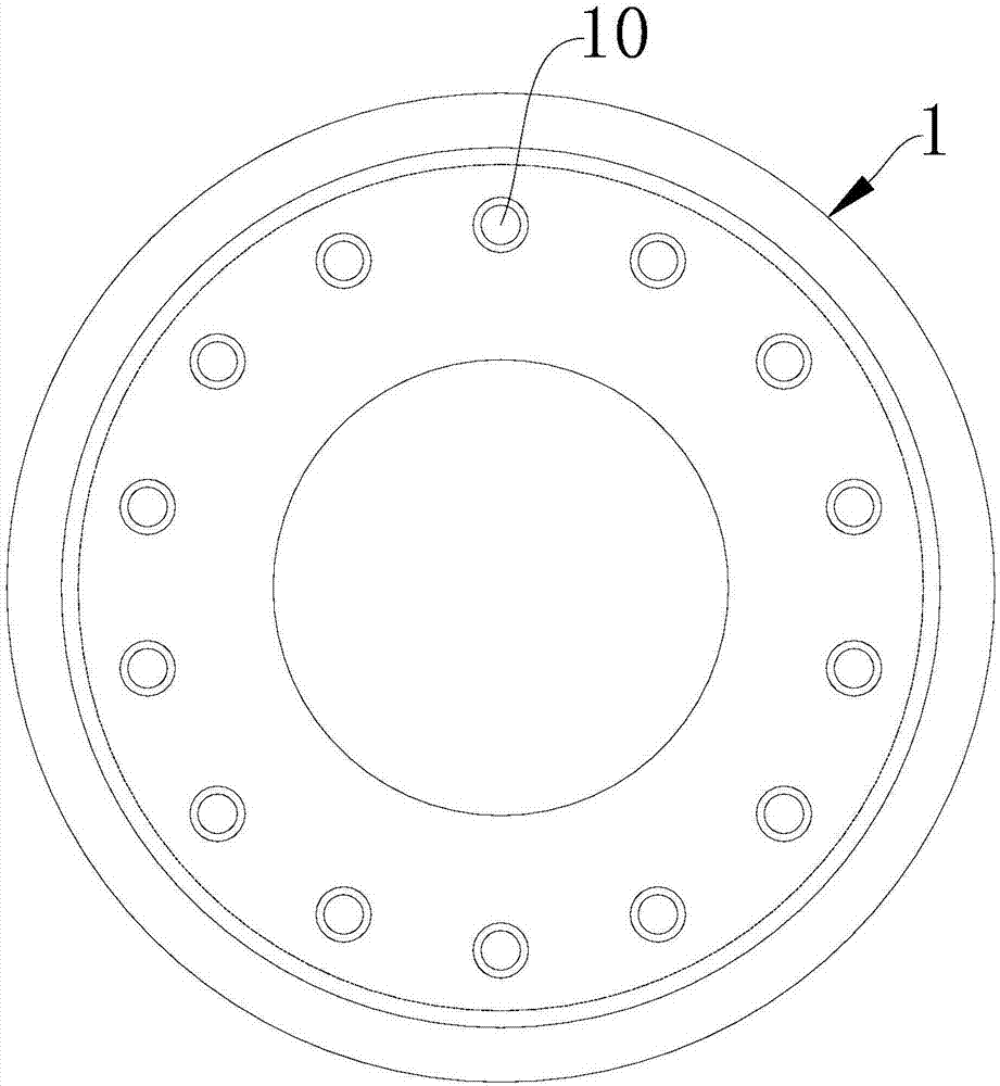 Plate connecting structure for prestressed concrete member tensioning mechanism