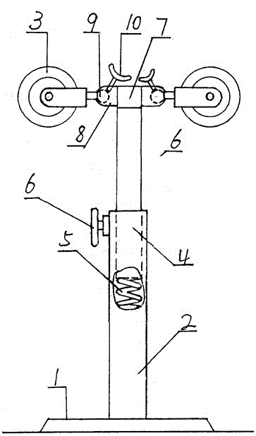 Manufacturing and using method of spring type two-side human body shoulder massager