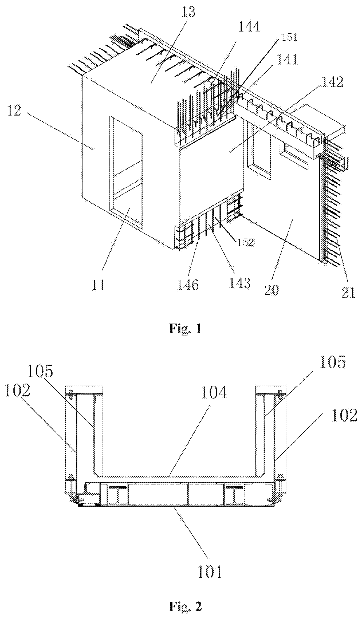 Prefabricated bathroom and methods for constructing and installing the same