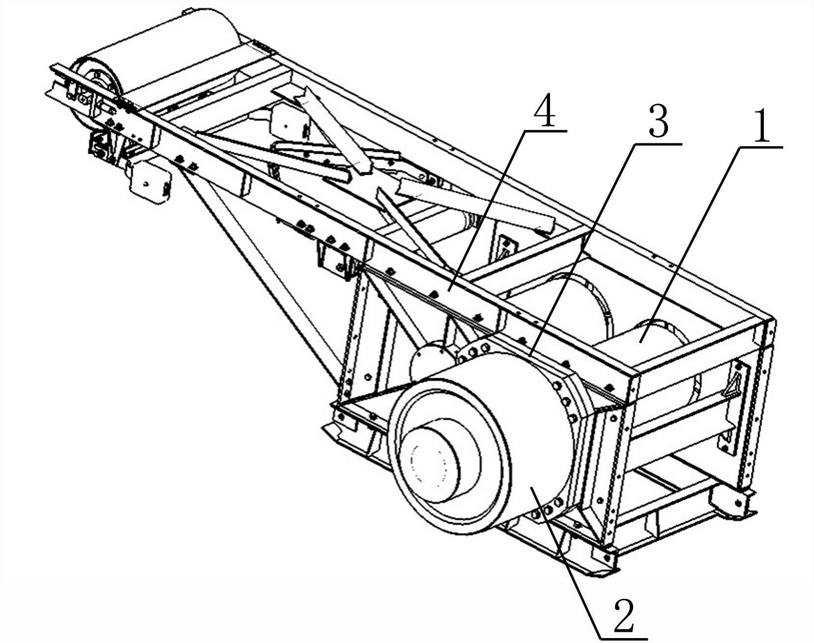 Driving device of permanent-magnet frequency-conversion belt conveyer