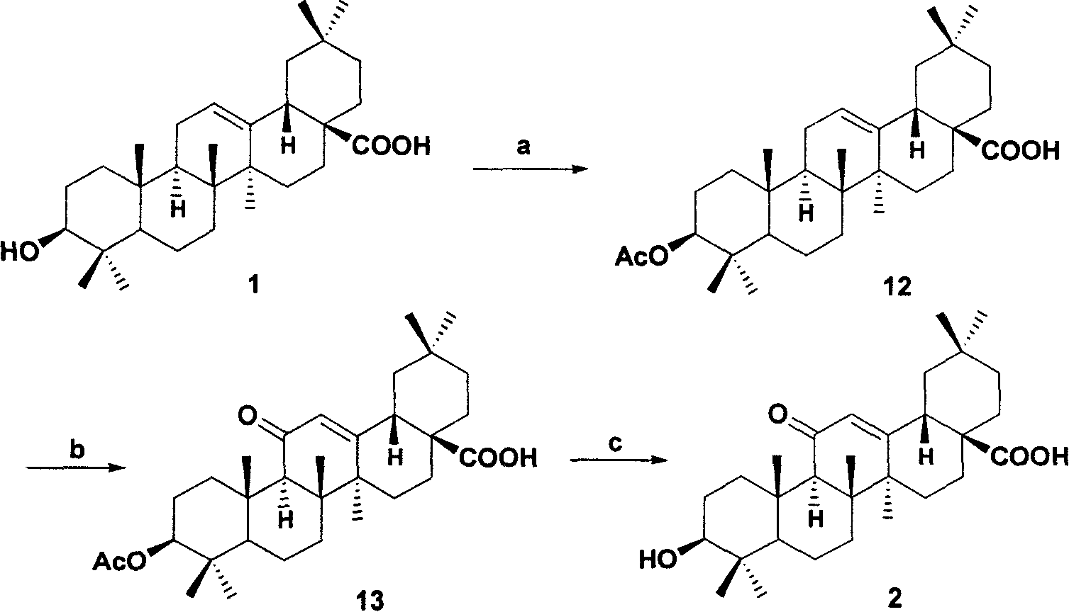 Oleanolic acid and its derivative, preparation method and use