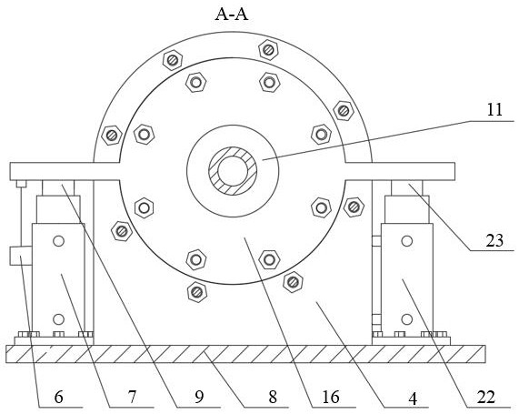 A testing system and method for a support mechanism of a drilling traction robot