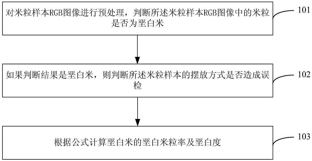 Detection method and system of chalky rice