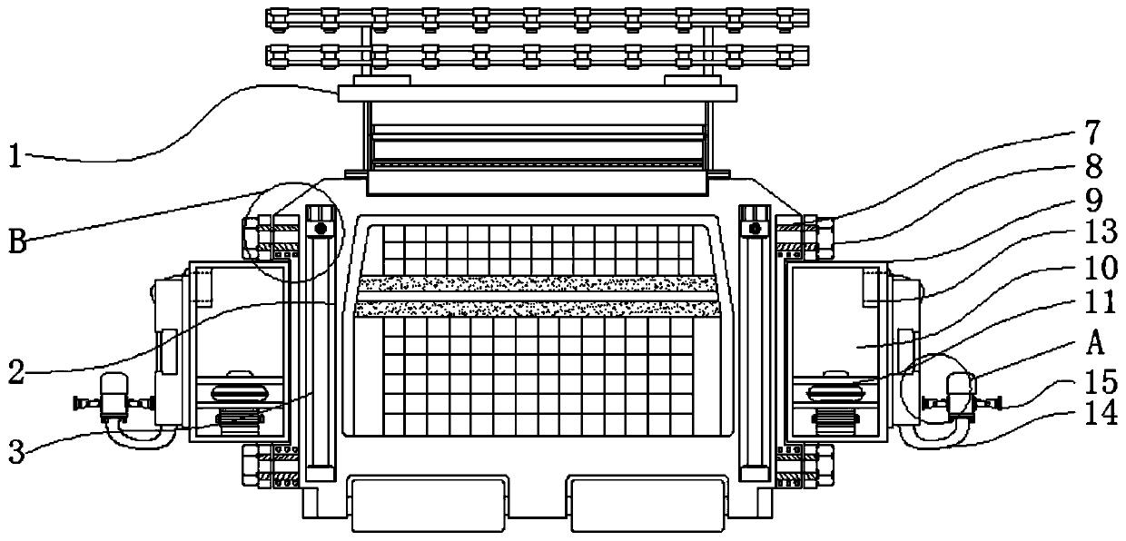 A high numerically controlled knitting machine with wrapping and packaging with the ability to absorb flying flocs