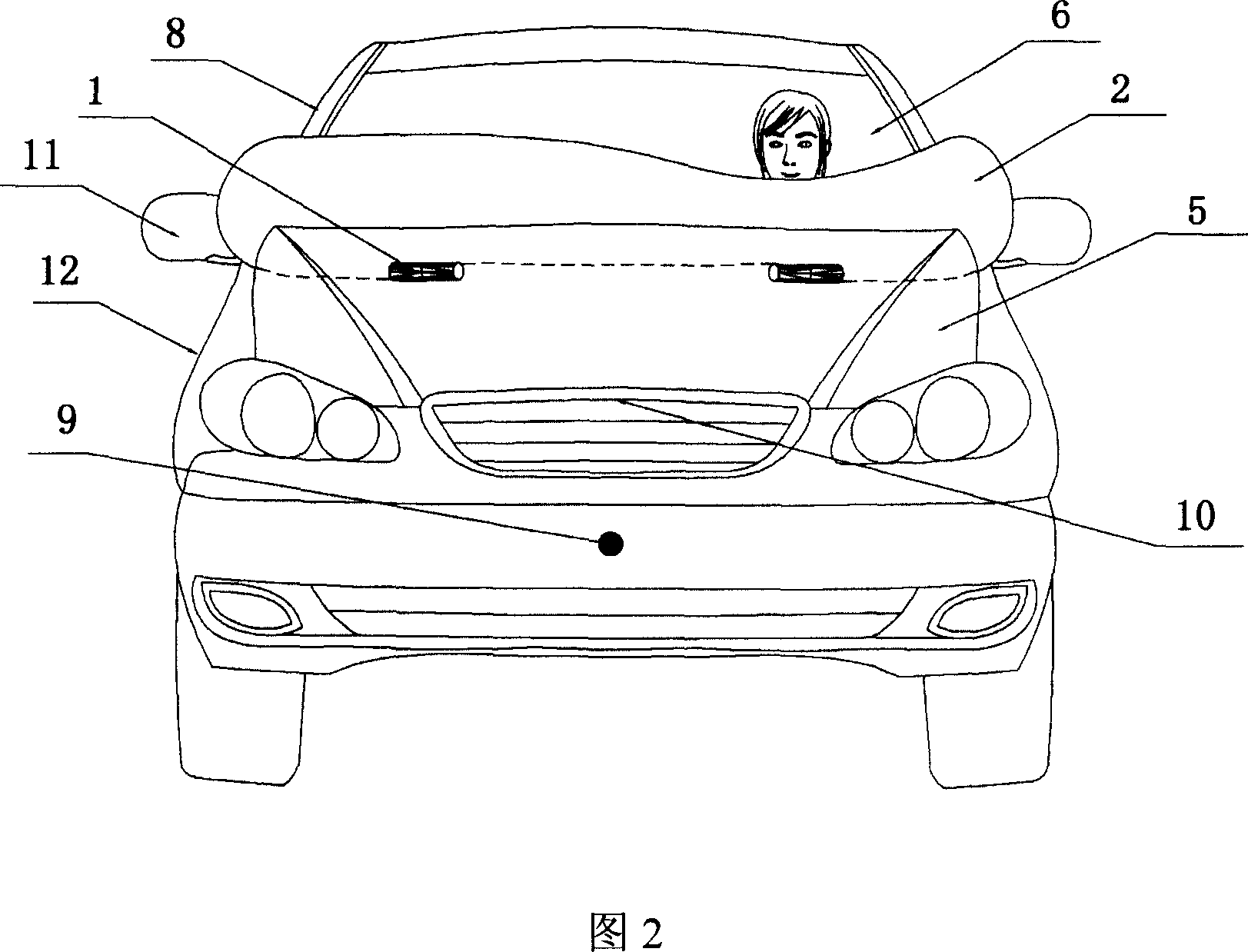 Vehicle with pedestrian protecting mechanism