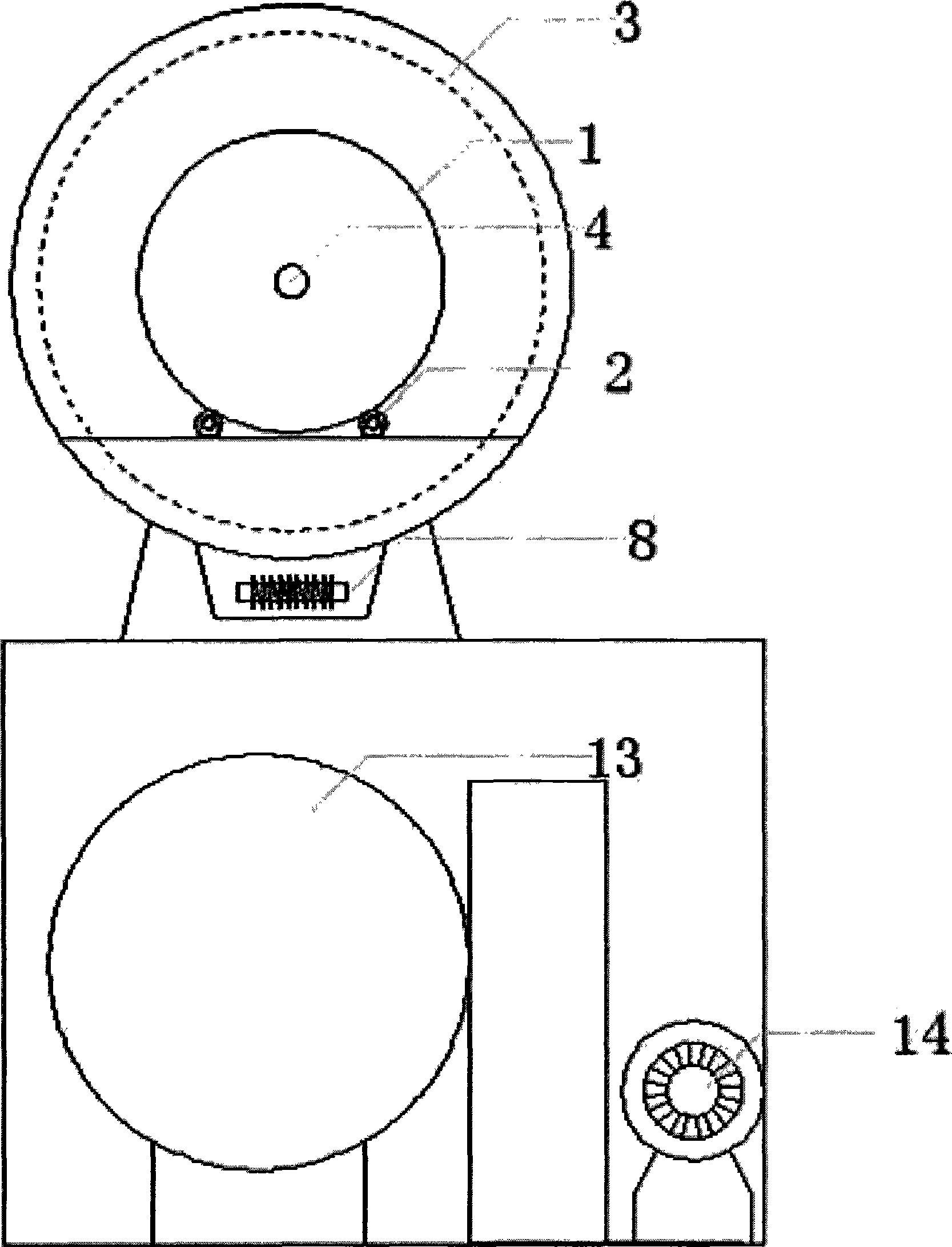 Drum-type vacuum freeze-drying machine