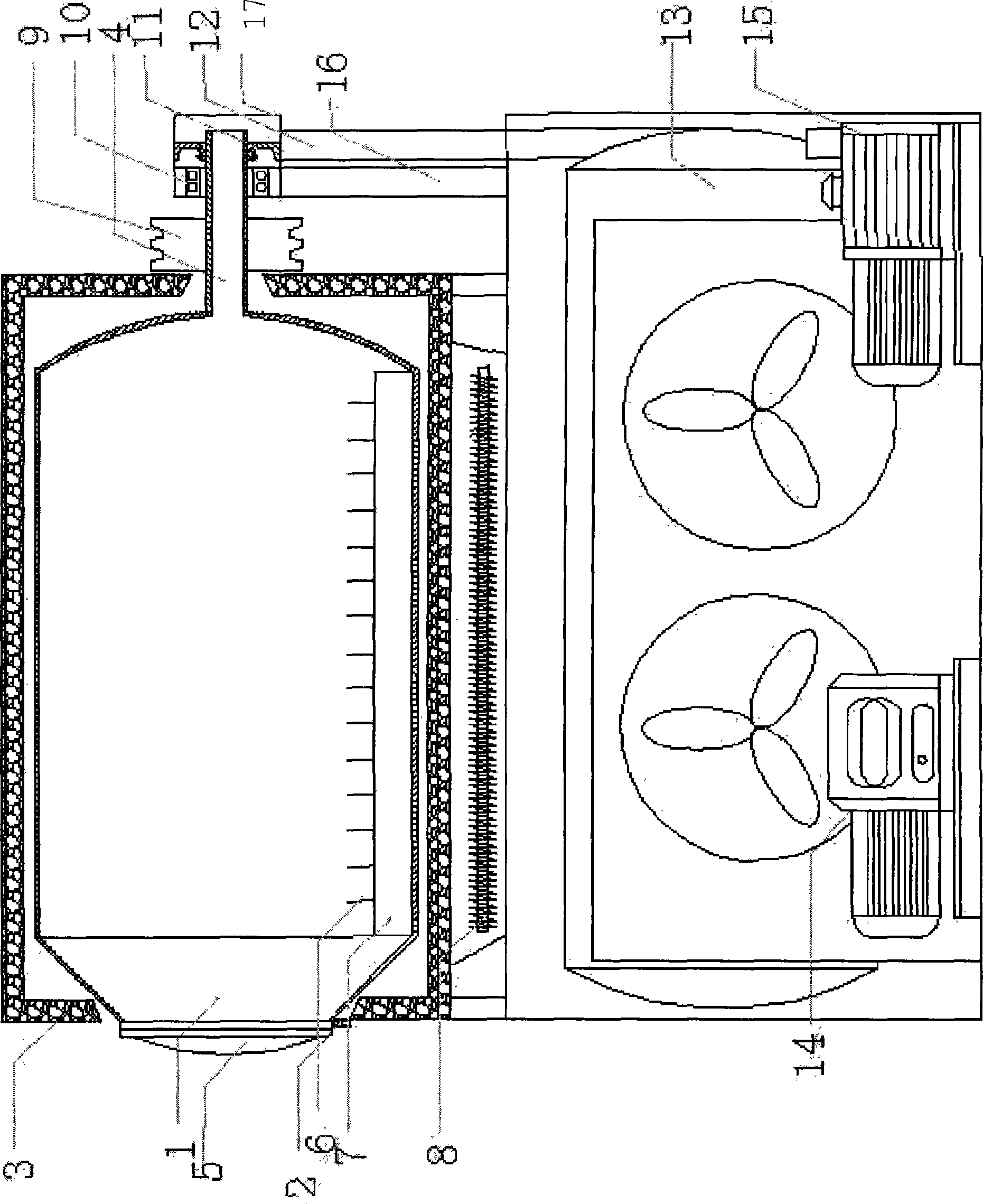Drum-type vacuum freeze-drying machine