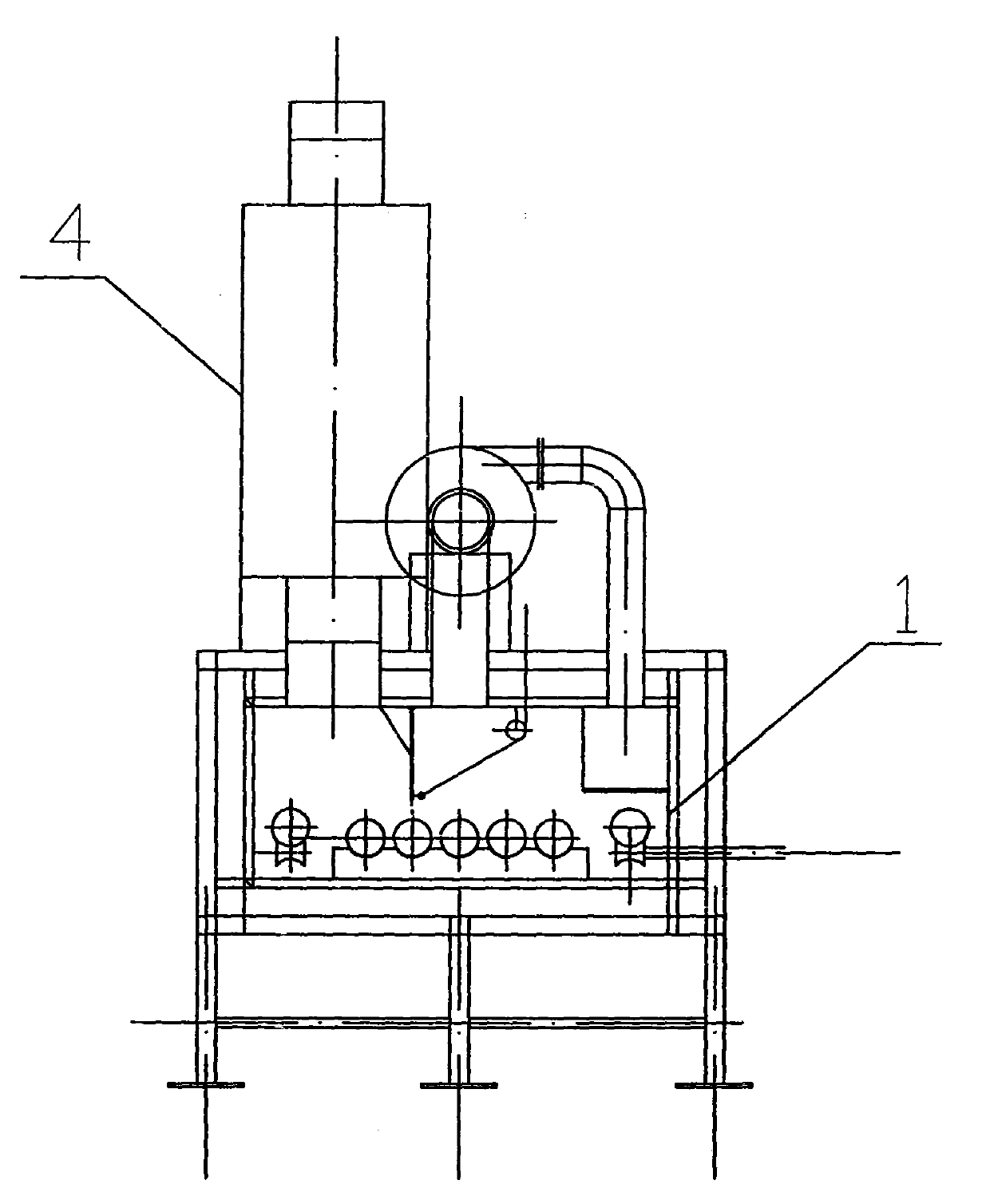 Hearth direct-combustion energy-saving hot-shear furnace