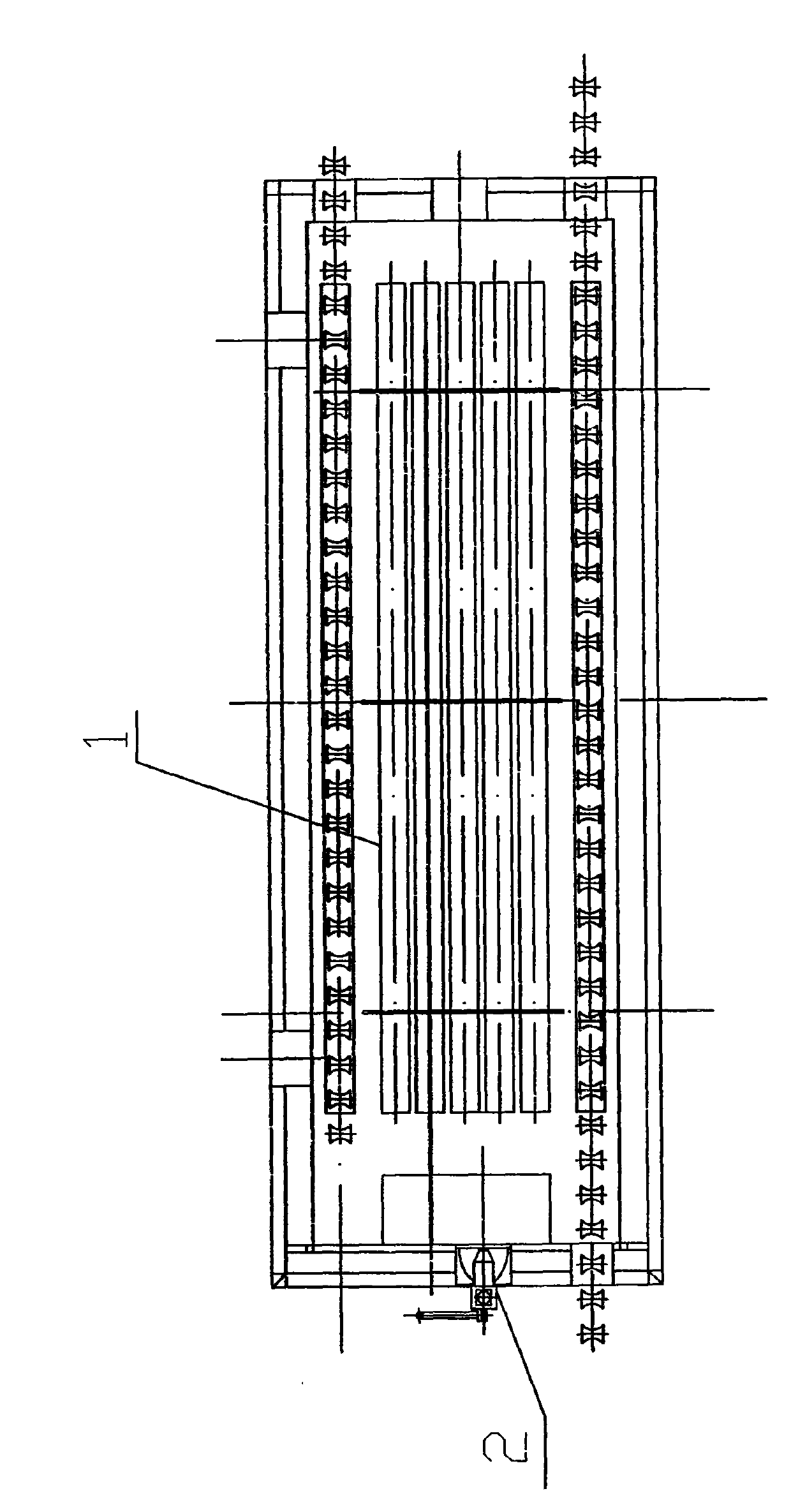 Hearth direct-combustion energy-saving hot-shear furnace