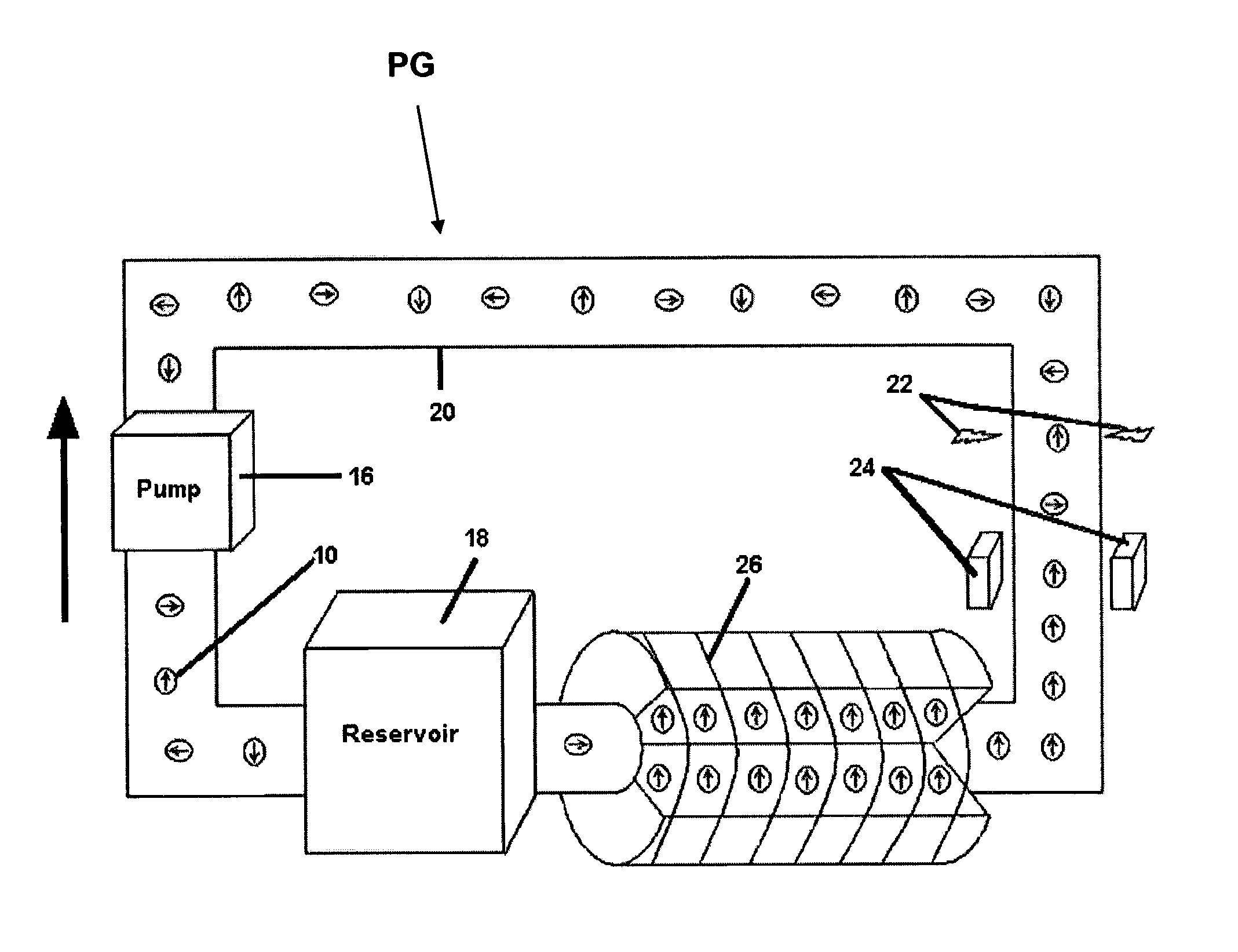 Magnetic fluid power generator device and method for generating power