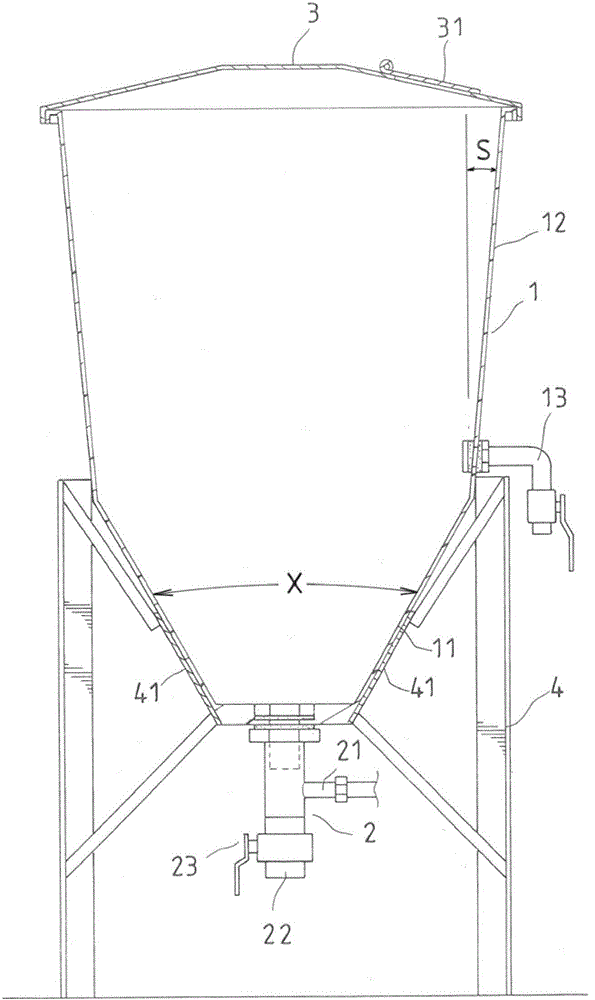 Pneumatic liquid fertilizer fermentation tank device