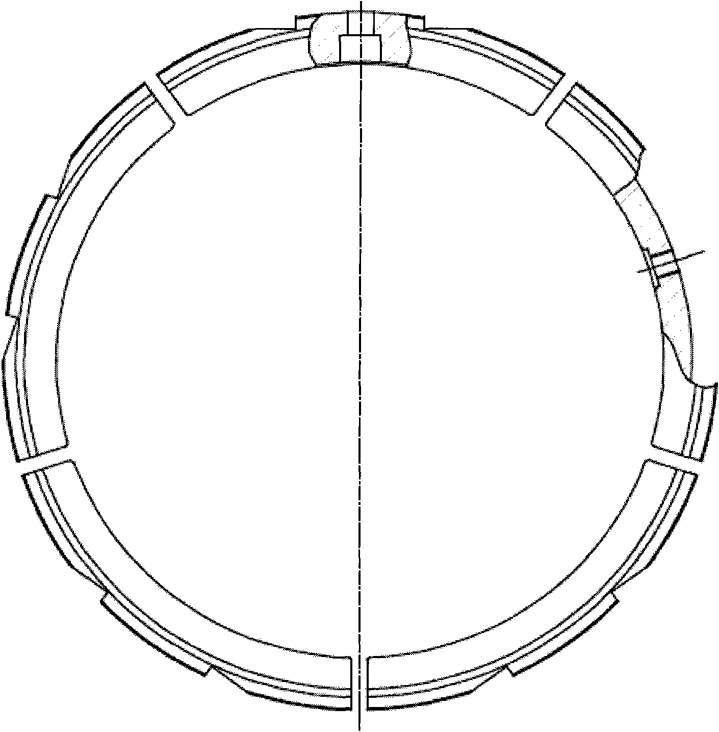 Liner end enclosure molding process of high-pressure hydrogen storage cylinder