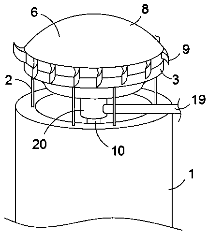 Integrated dedusting, desulfurization and denitrification device for ship exhaust gases