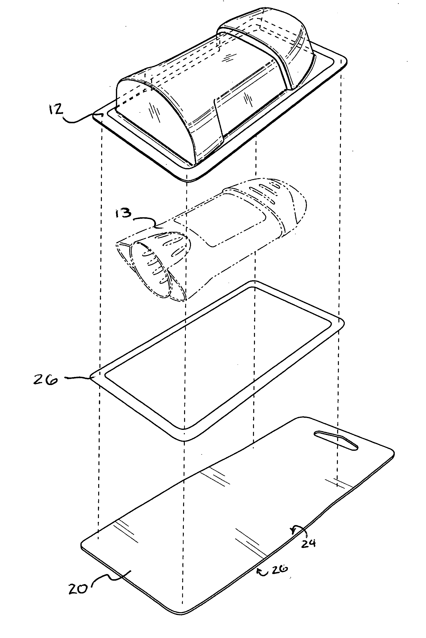 Blister package for adhesive compositions