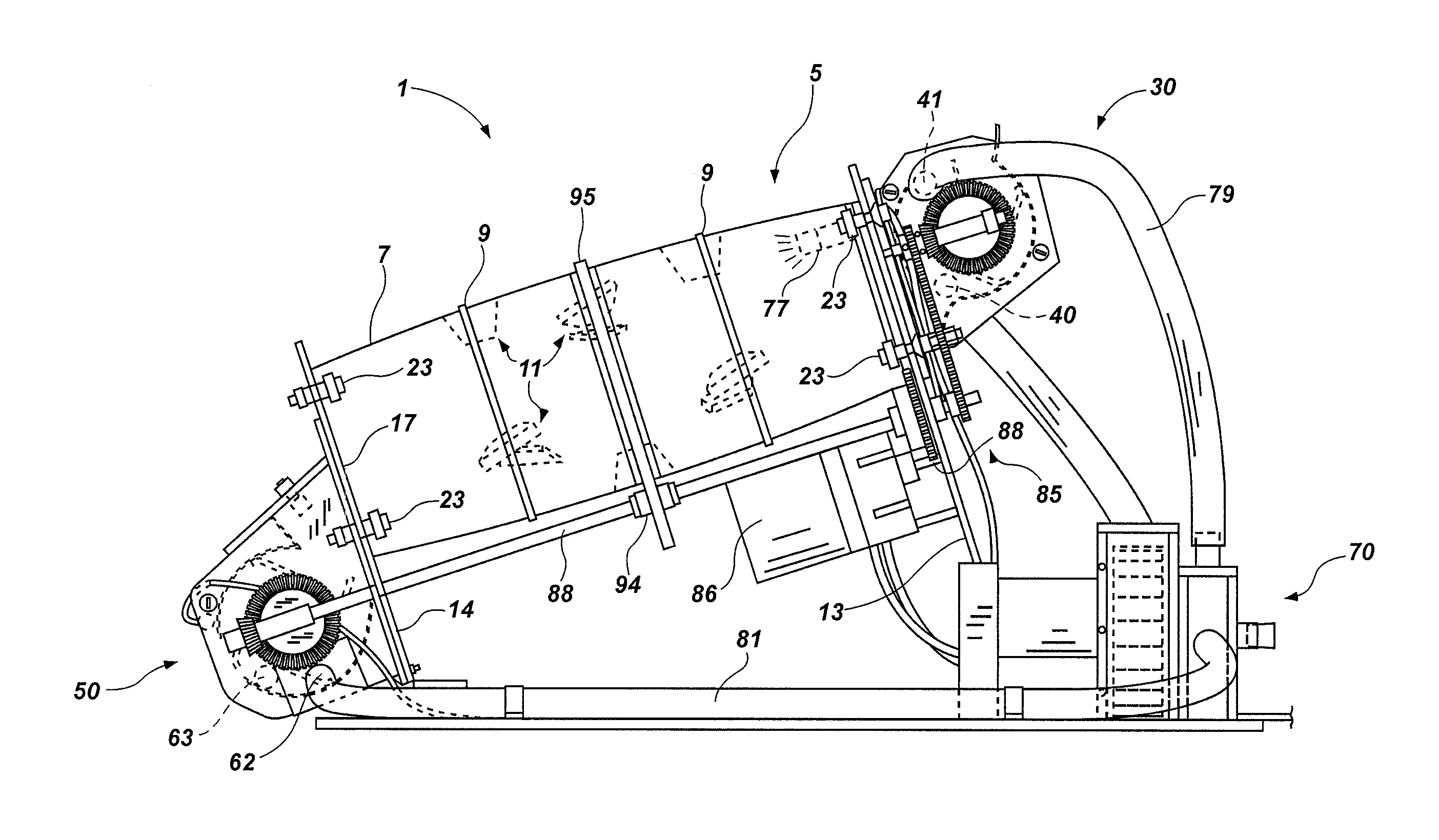 Method and apparatus for antimicrobial treatment of meat trimmings for subsequent grinding