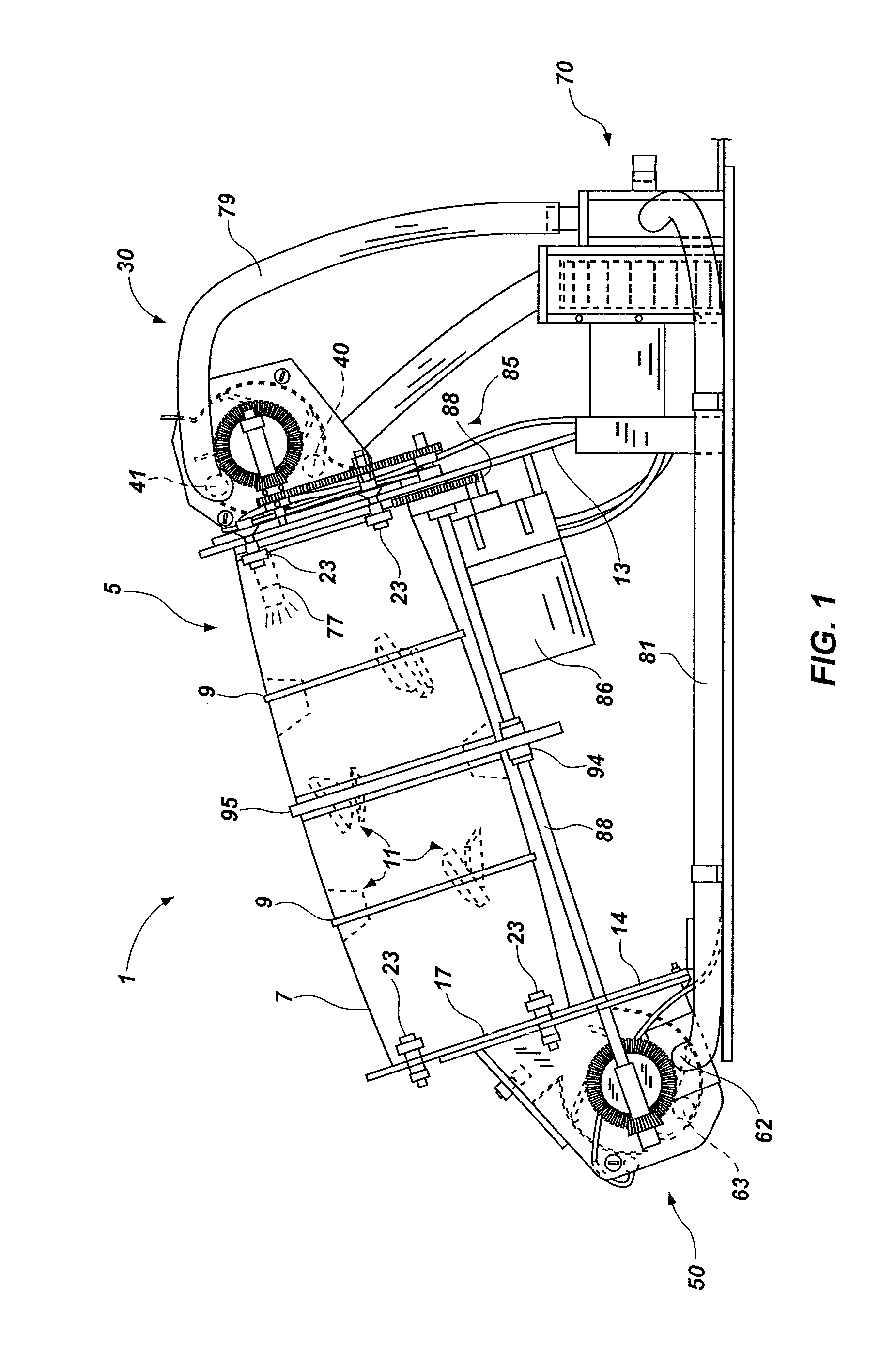 Method and apparatus for antimicrobial treatment of meat trimmings for subsequent grinding