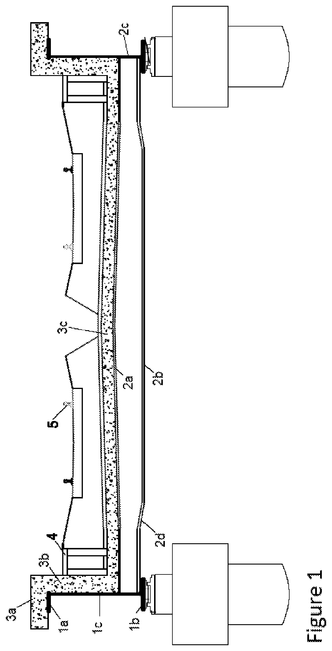 System for construction of composite U shaped reinforced girders bridge deck and methods thereof
