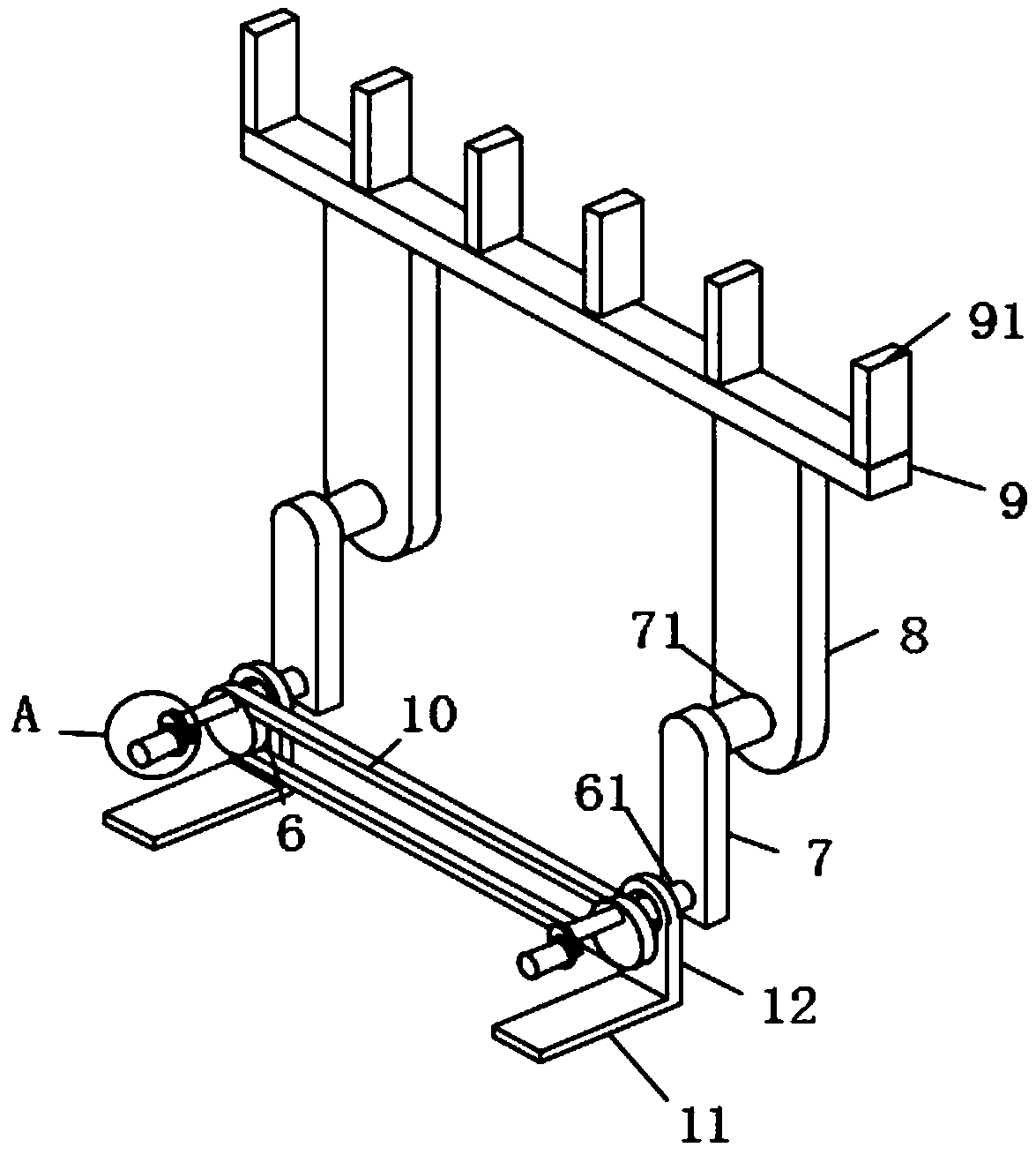 Plate surface paint drying device