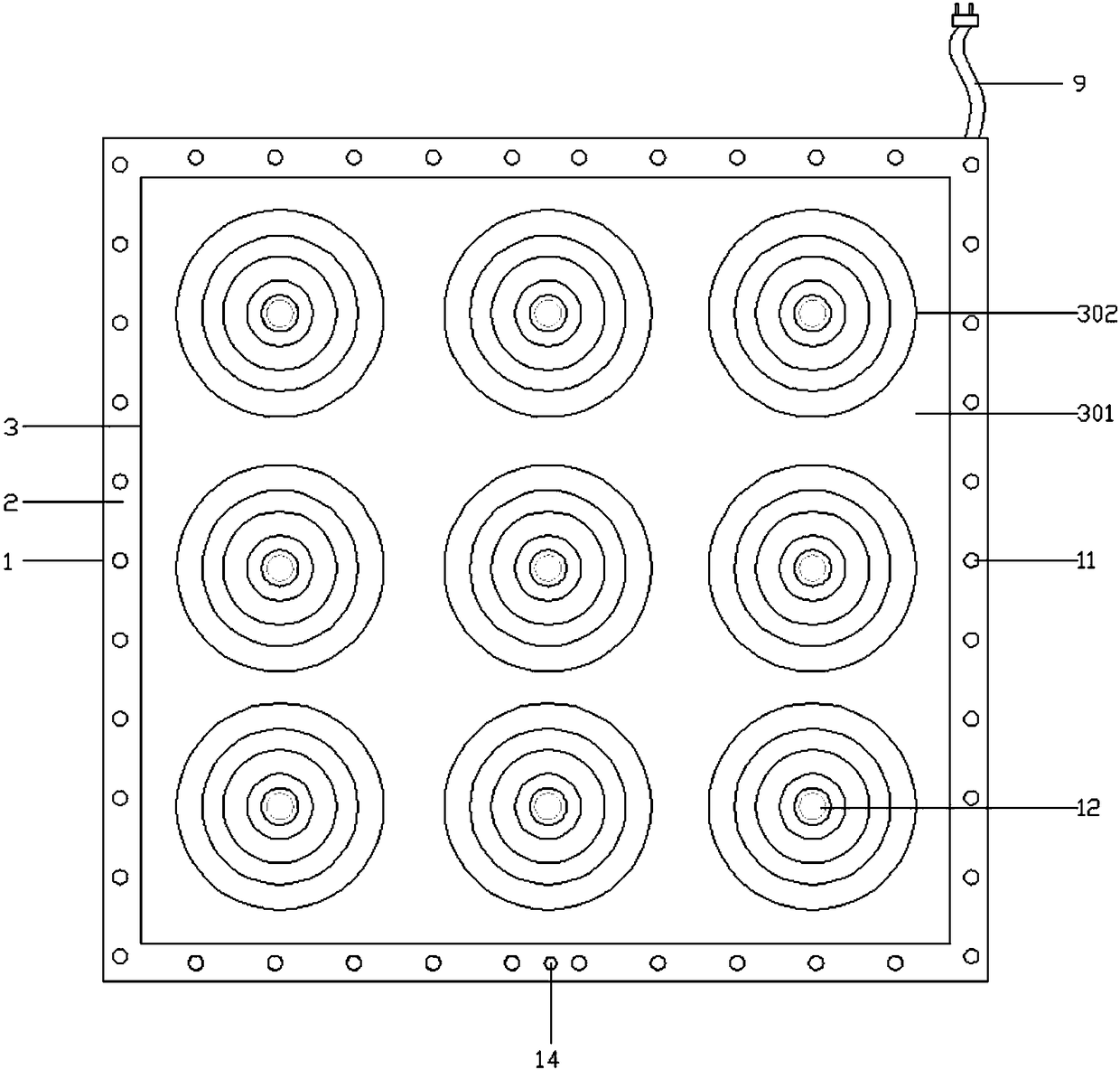 Decorative sheet with annual rings