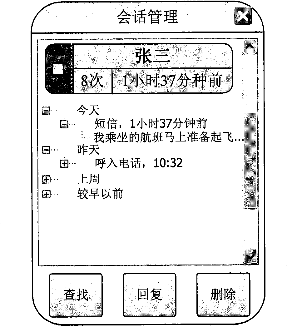 Processing method of mobile communication terminal and contact records thereof