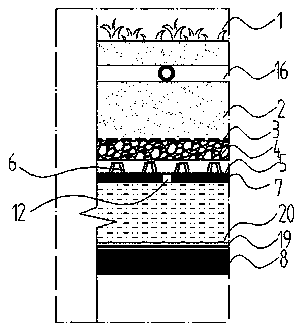 Rainwater storage and self-watering rain gardens using structural beam slabs