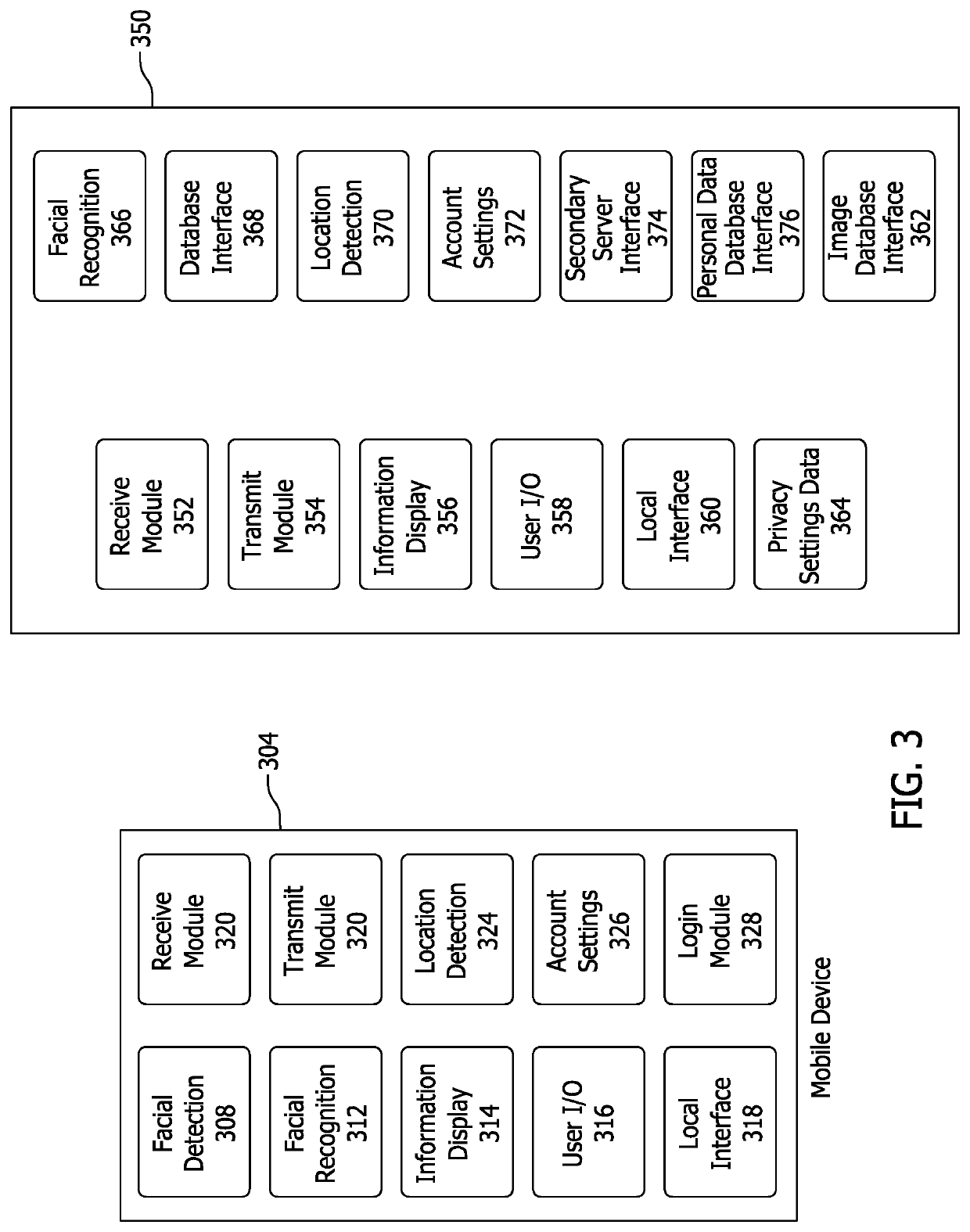Facial recognition authentication system including path parameters