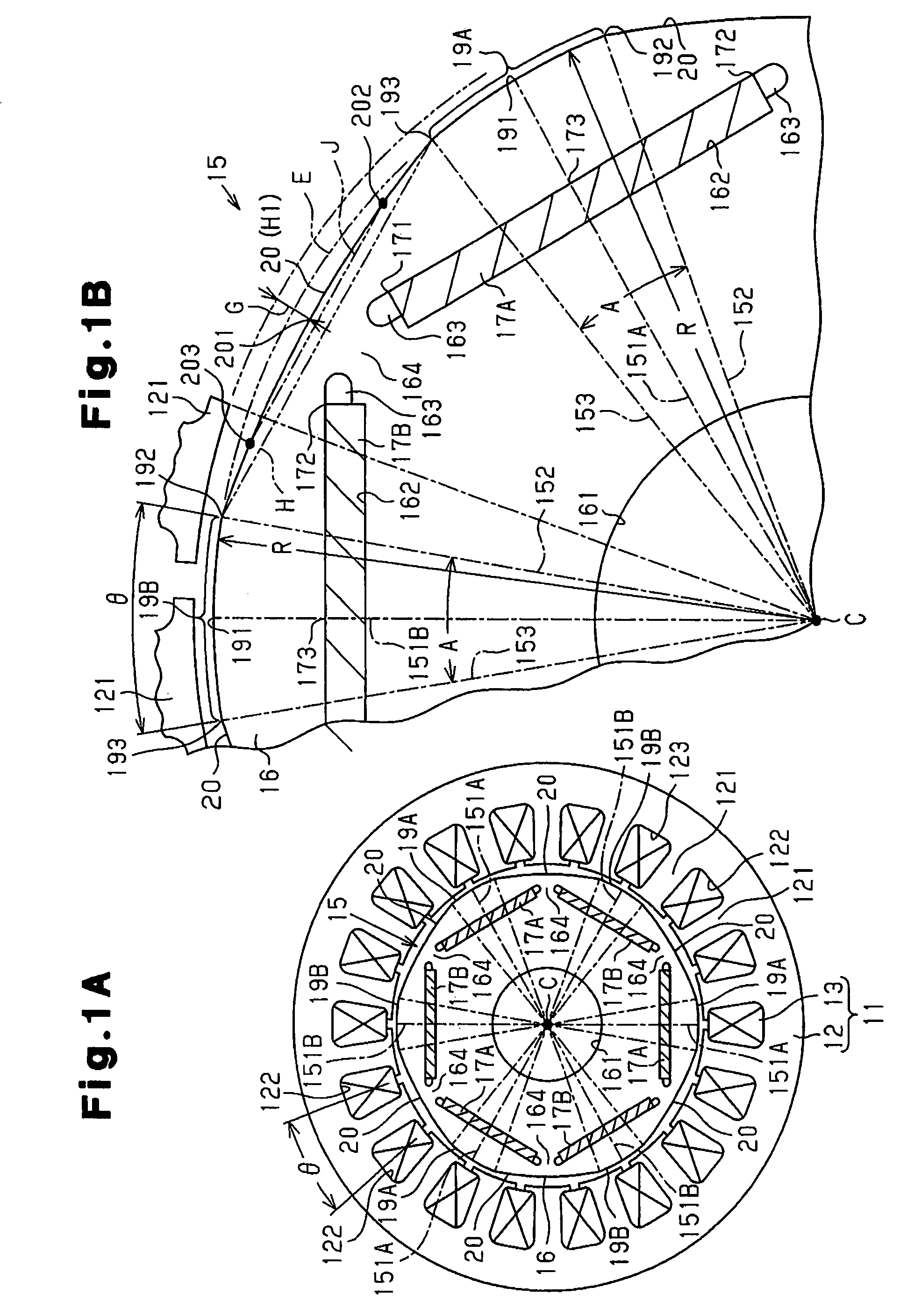 Permanent magnet embedment rotating electric machine, motor for car air conditioner, and enclosed electric compressor