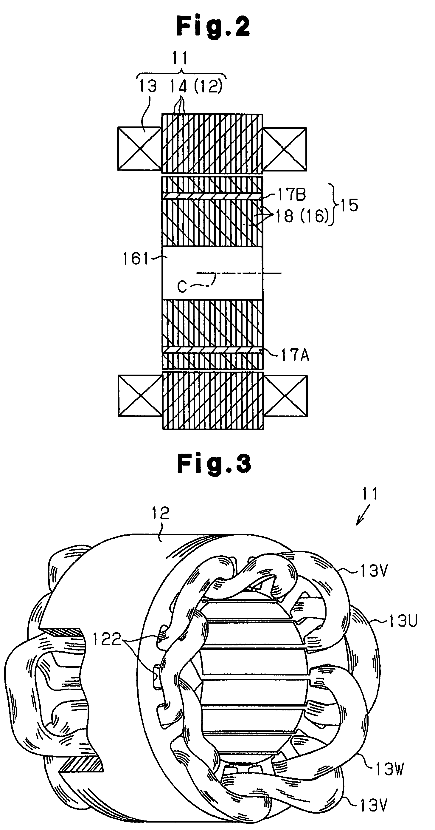 Permanent magnet embedment rotating electric machine, motor for car air conditioner, and enclosed electric compressor